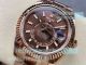 NOOB Factory Replica Rolex Sky-Dweller Coffee Dial Rose Gold Fluted Bezel 42MM Watch (3)_th.jpg